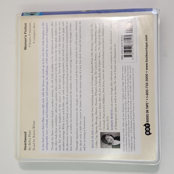 2/$20💥 Belva Plain HEARTWOOD Audiobook Unabridged - Picture 4 of 9